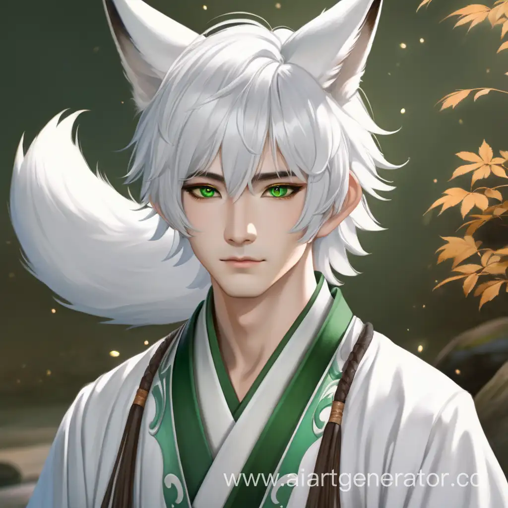 Elegant-White-Hanfu-Wearing-Man-with-Fox-Ears-and-Tail