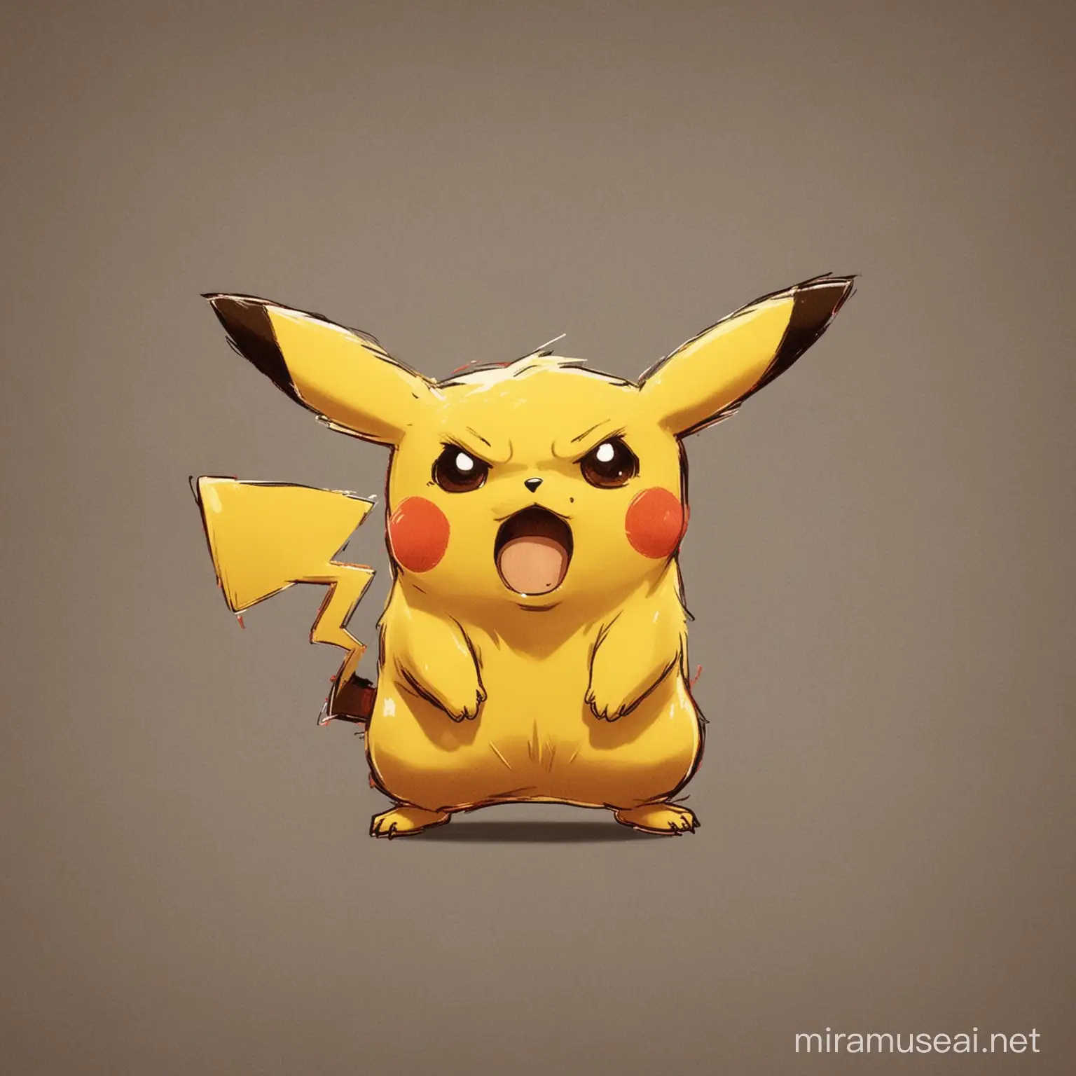 Furious Pikachu in a Thunderous Rage