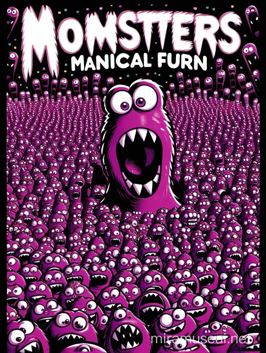 Maniacal Fun with Monsters A Whimsical Scene of Playful Chaos