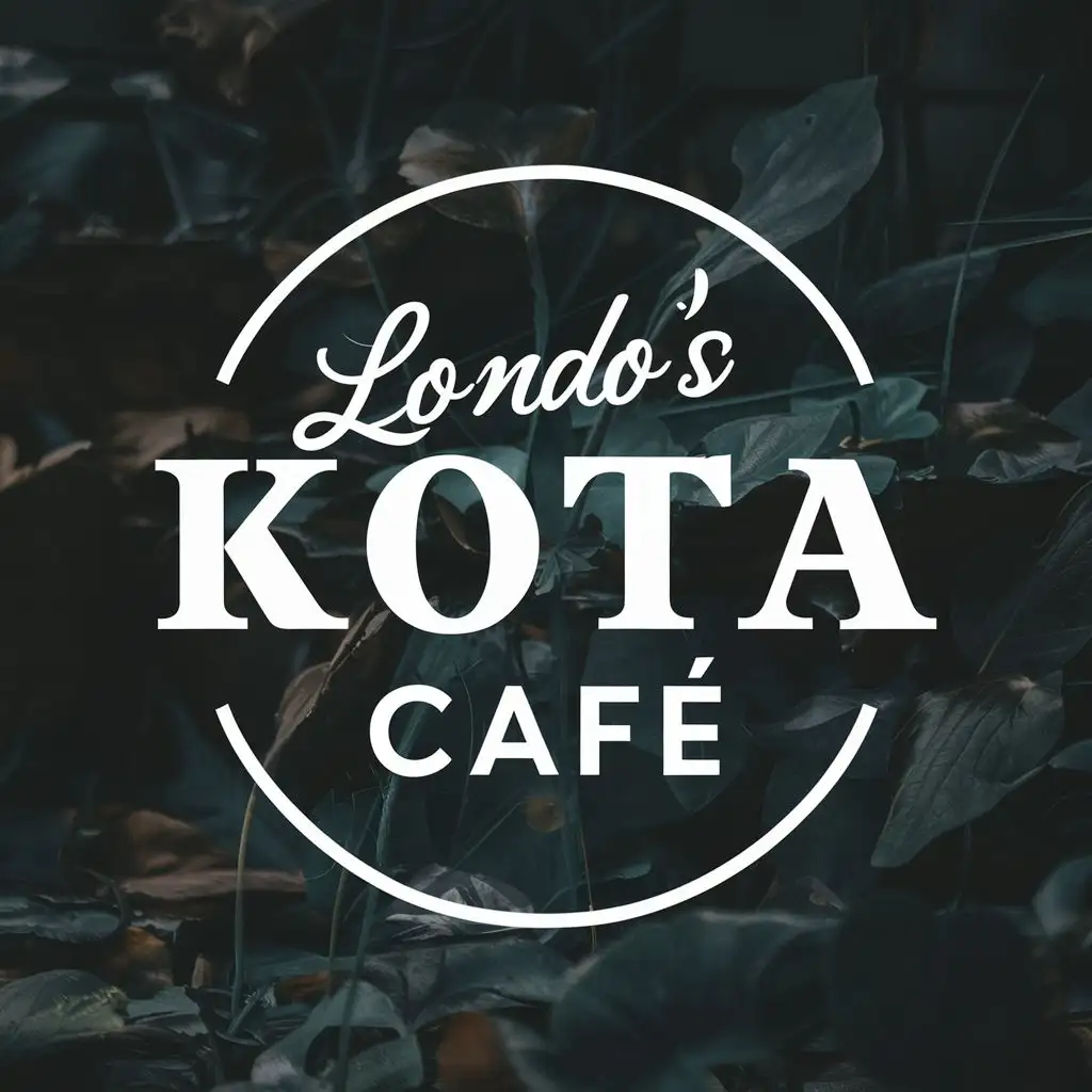 logo, The perfect pairing : Kota and the internet, with the text "LONDO'S KOTA CAFE", typography, be used in Restaurant industry