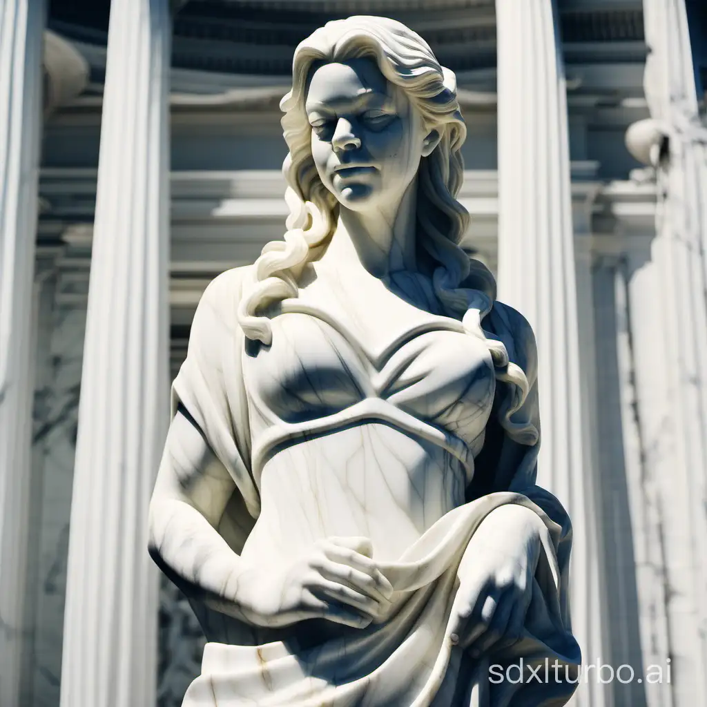 Amy smart marble statue