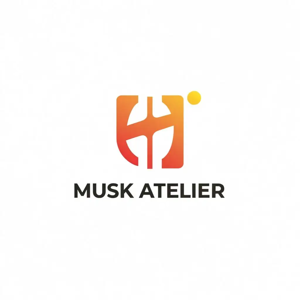 a logo design,with the text 'Musik Atelier', main symbol:guitar,Moderate, be used in Education industry, clear background