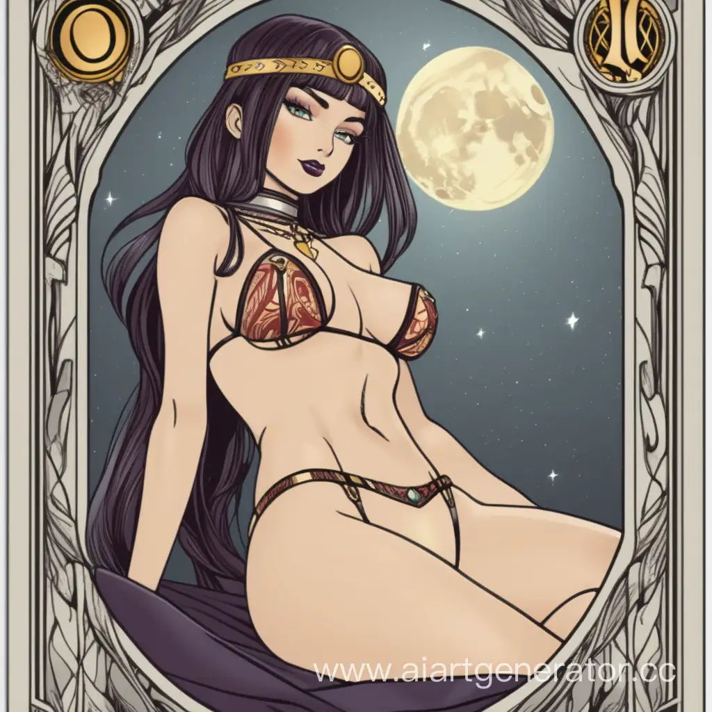 Seductive-Tarot-Card-Featuring-a-Stylish-Woman