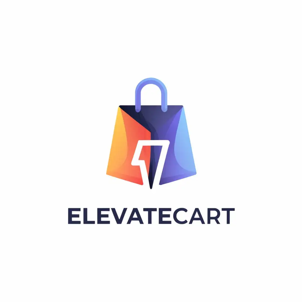 LOGO-Design-for-ElevateCart-Sophisticated-Elegance-in-Deep-Blues-and-Metallic-Accents