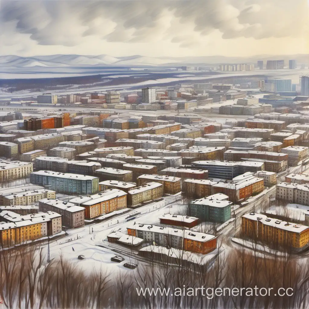 Cityscape-of-Lenin-District-Krasnoyarsk-Urban-Charm-and-Architecture