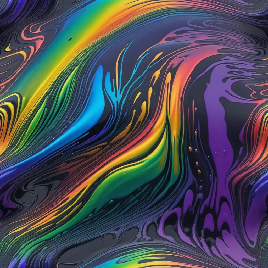 Oil slick rainbow