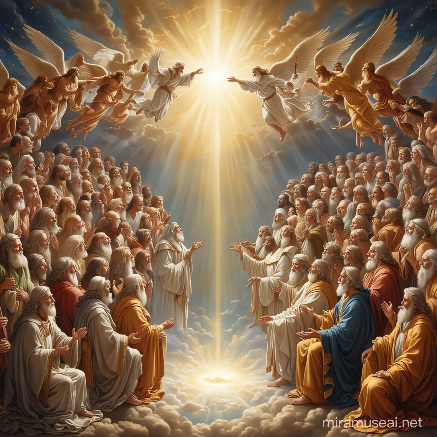 all god of wisdom meeting togather in the heaven