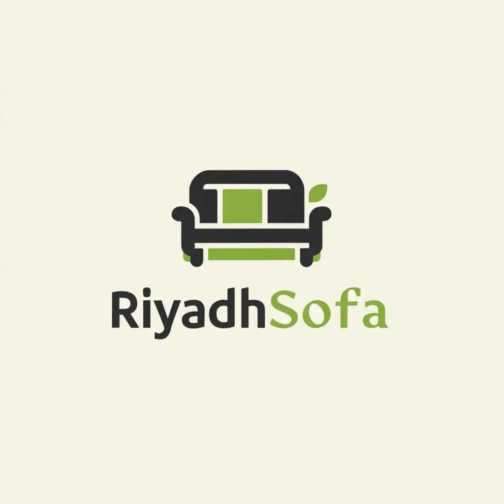 a logo design,with the text "Riyadhsofa", main symbol:furniture,Moderate,clear background