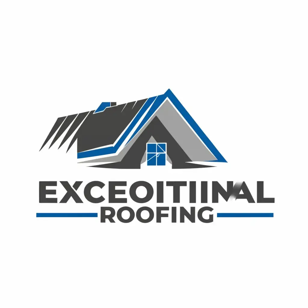 a logo design,with the text "Exceptional Roofing", main symbol:Roofing Company,Moderate,clear background
