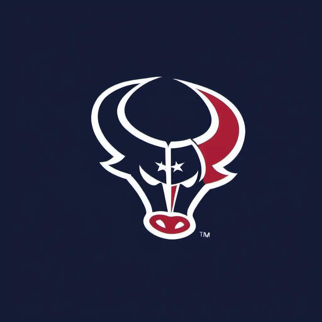 Houston TexansInspired Logo Transformation with Chicago Bulls Flair