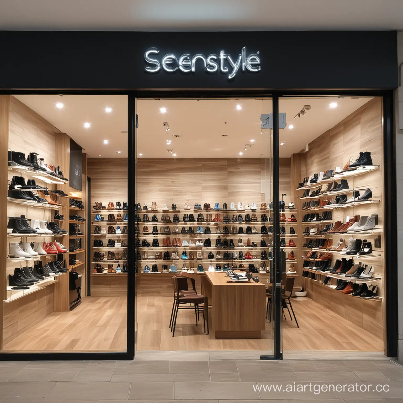 the best design shoe store with name "StepStyle"