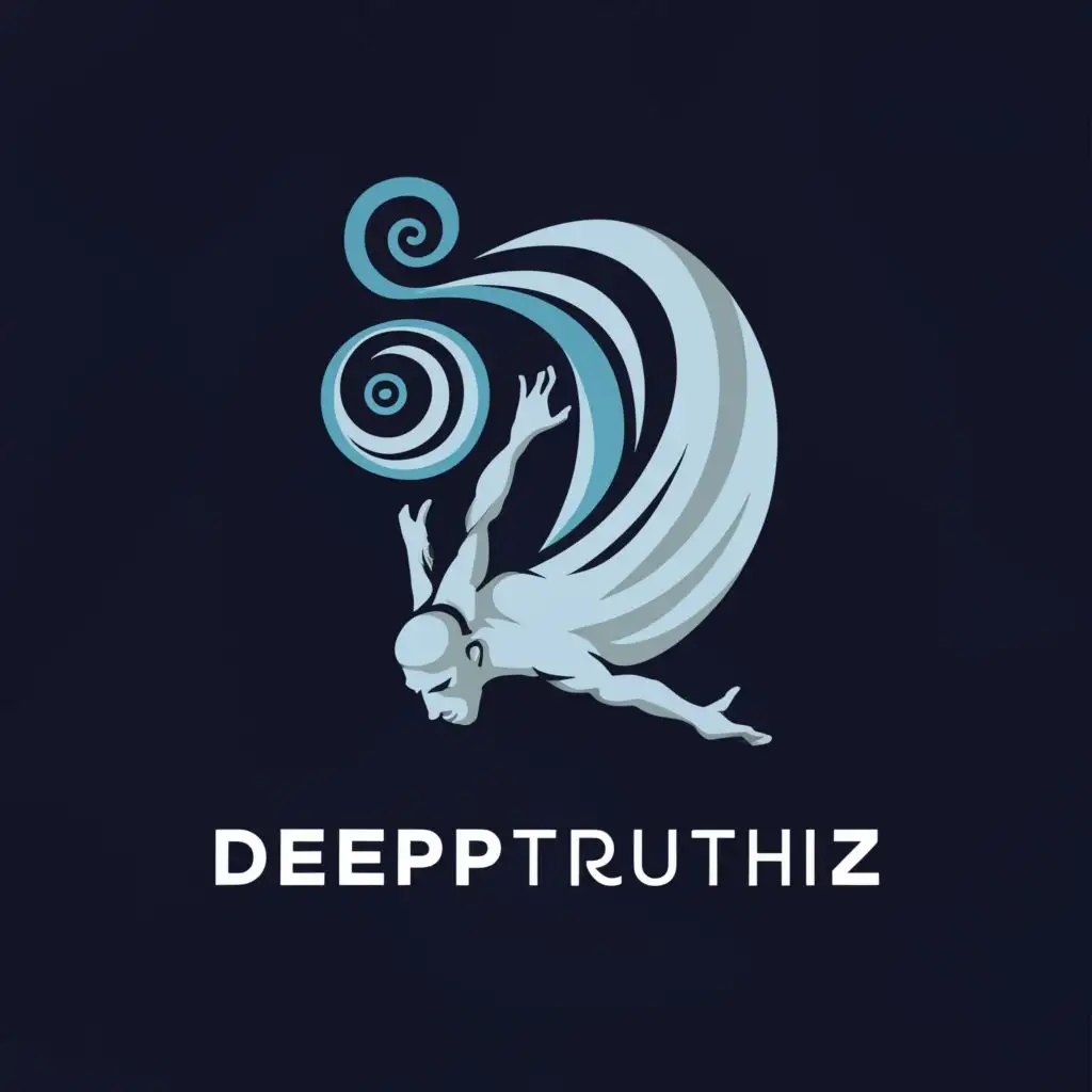 a logo design,with the text "DeepTruthz", main symbol:Diving into the Depths of Reality,Moderate,be used in Internet industry,clear background
