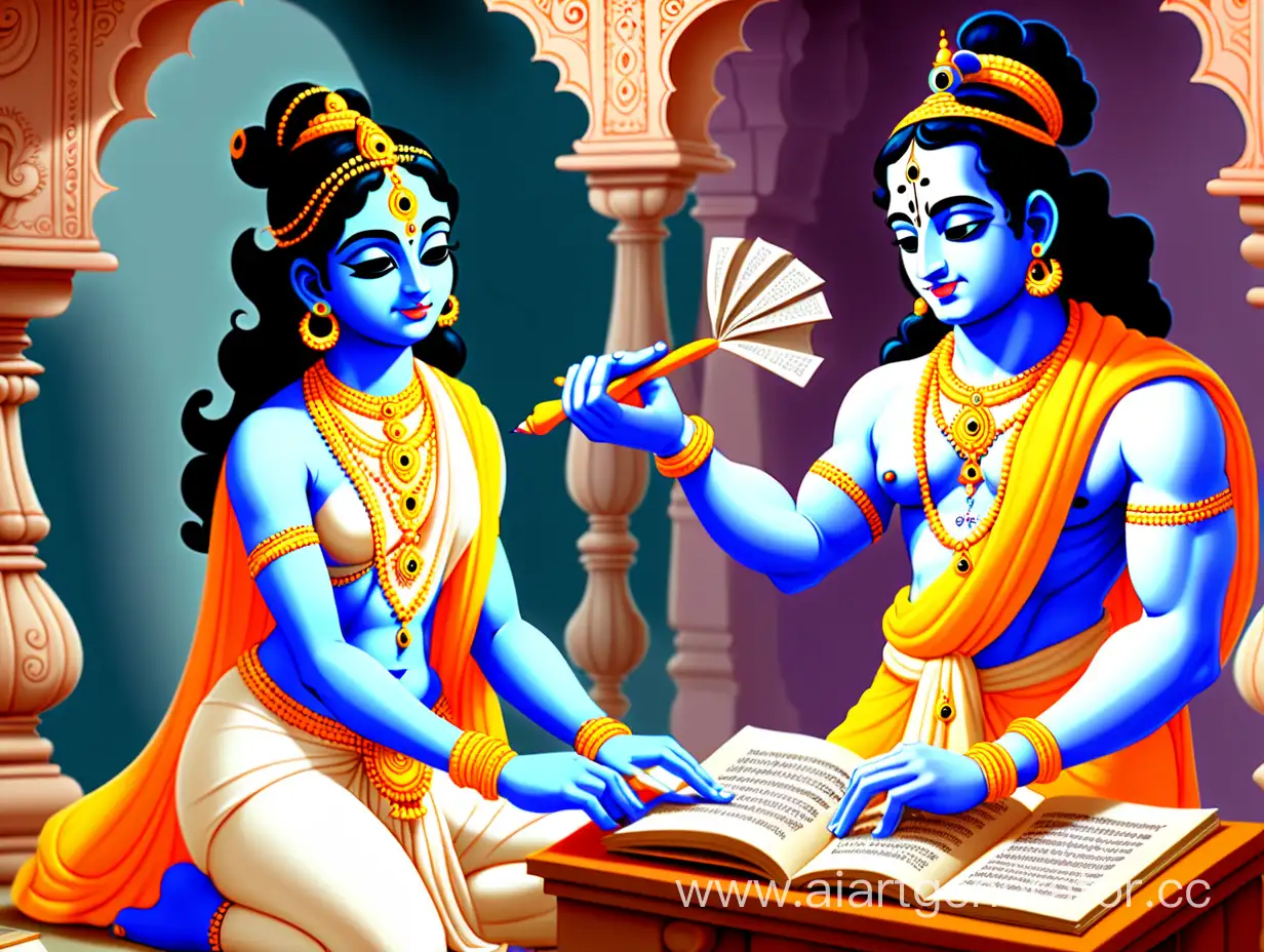 Krishna-Drawing-Wisdom-from-the-Vedas