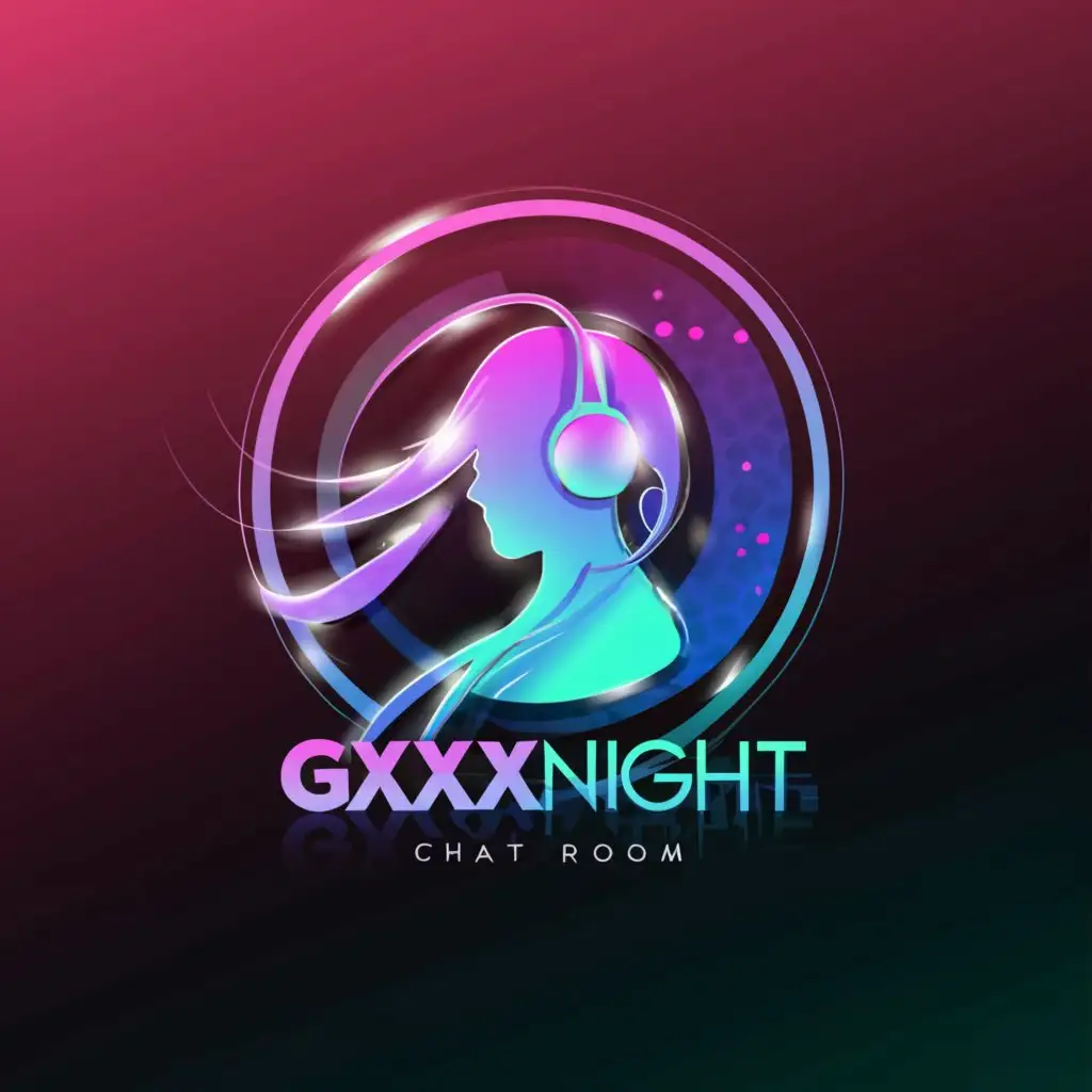 a logo design,with the text "GXXXnight", main symbol:Girls Chat Rooms,Moderate,clear background