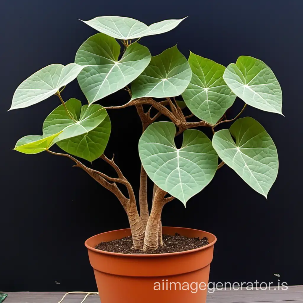 Plant Dioscorea elephantipes in a pot