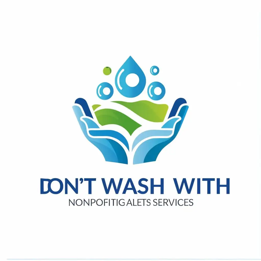 a logo design,with the text "DWWU", main symbol:an Hand that washes the sentence: 'Don't wash with us',Moderate,be used in Nonprofit industry,clear background