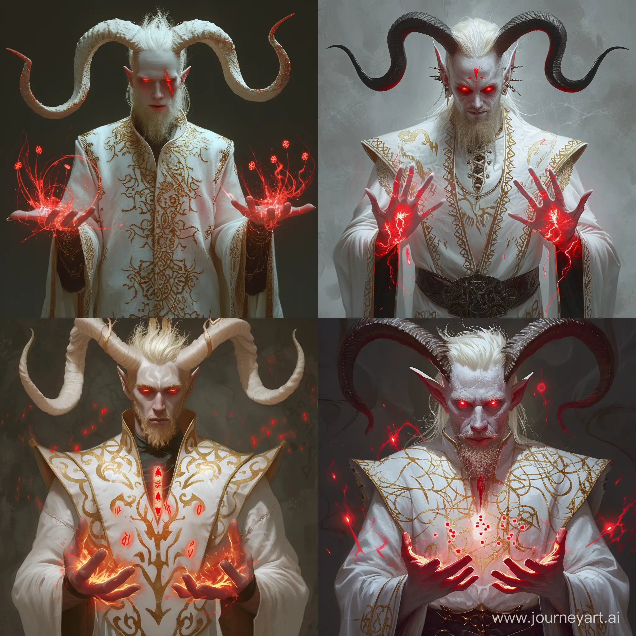 Male-Tiefling-Sorcerer-Conjuring-Mysterious-Red-Magic-with-Glowing-Runes