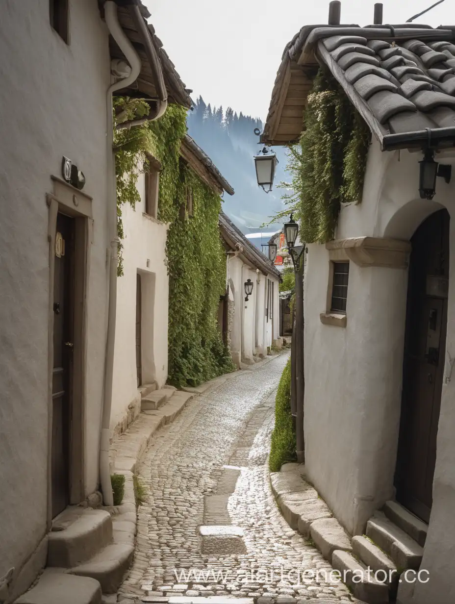 Charming-Village-Alley-with-Quaint-Architecture