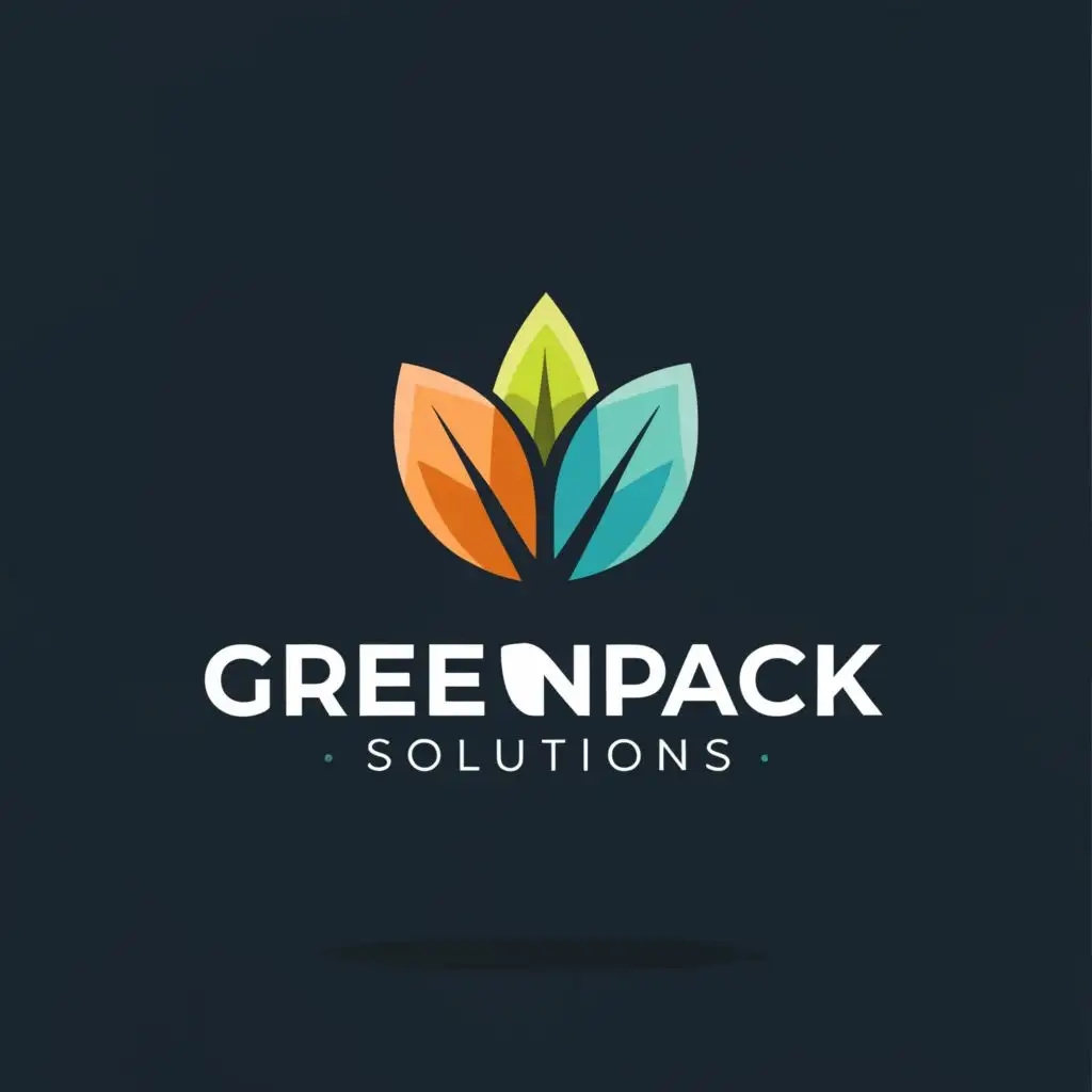 LOGO-Design-for-Samony-GreenPack-Solutions-NatureInspired-EcoFriendly-Packaging-with-Arrow-Symbolism