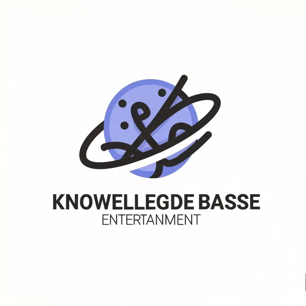 LOGO-Design-For-Knowledge-Base-Minimalist-Planet-Icon-for-Entertainment-Industry