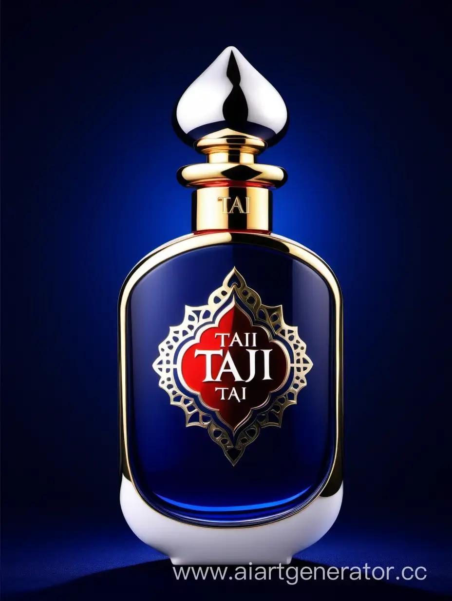 Luxurious-Dark-Blue-Red-and-White-DoubleLayer-Perfume-with-Elegant-Zamac-Cap