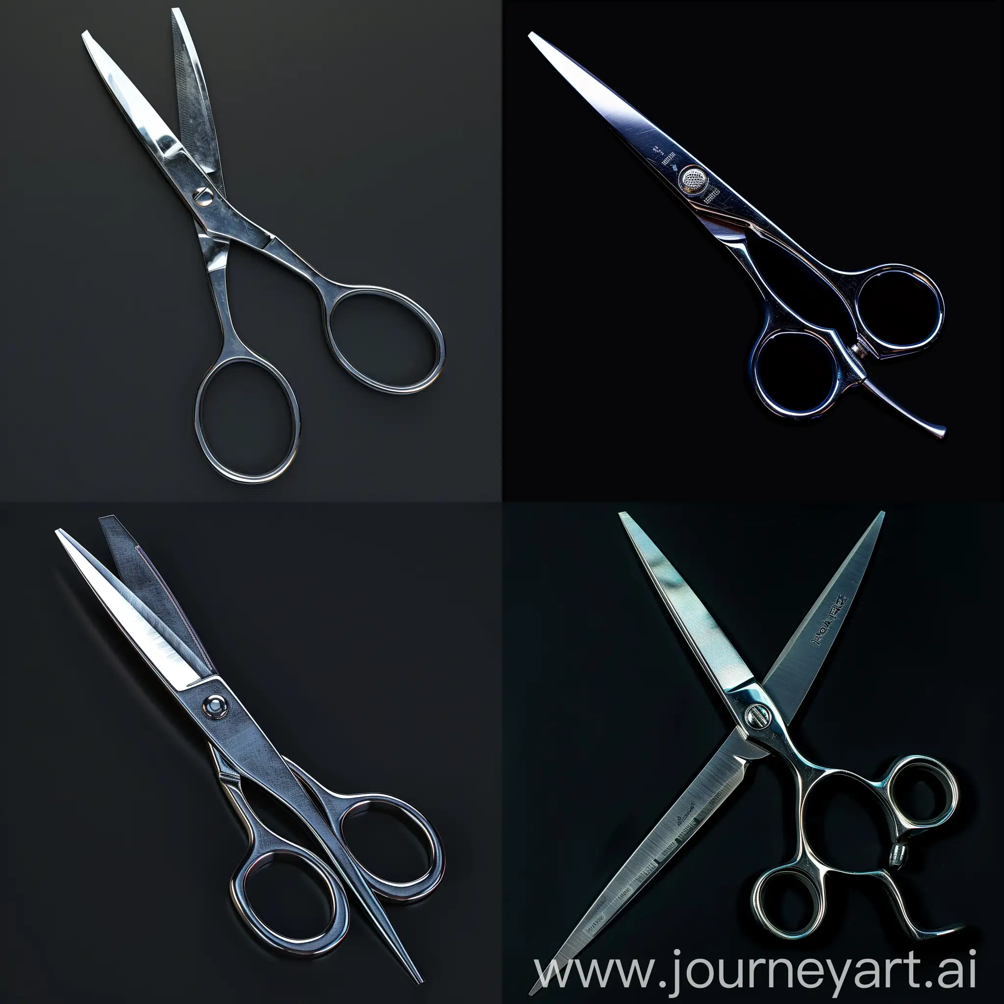 Realistic-Scissors-on-a-Reflective-Surface