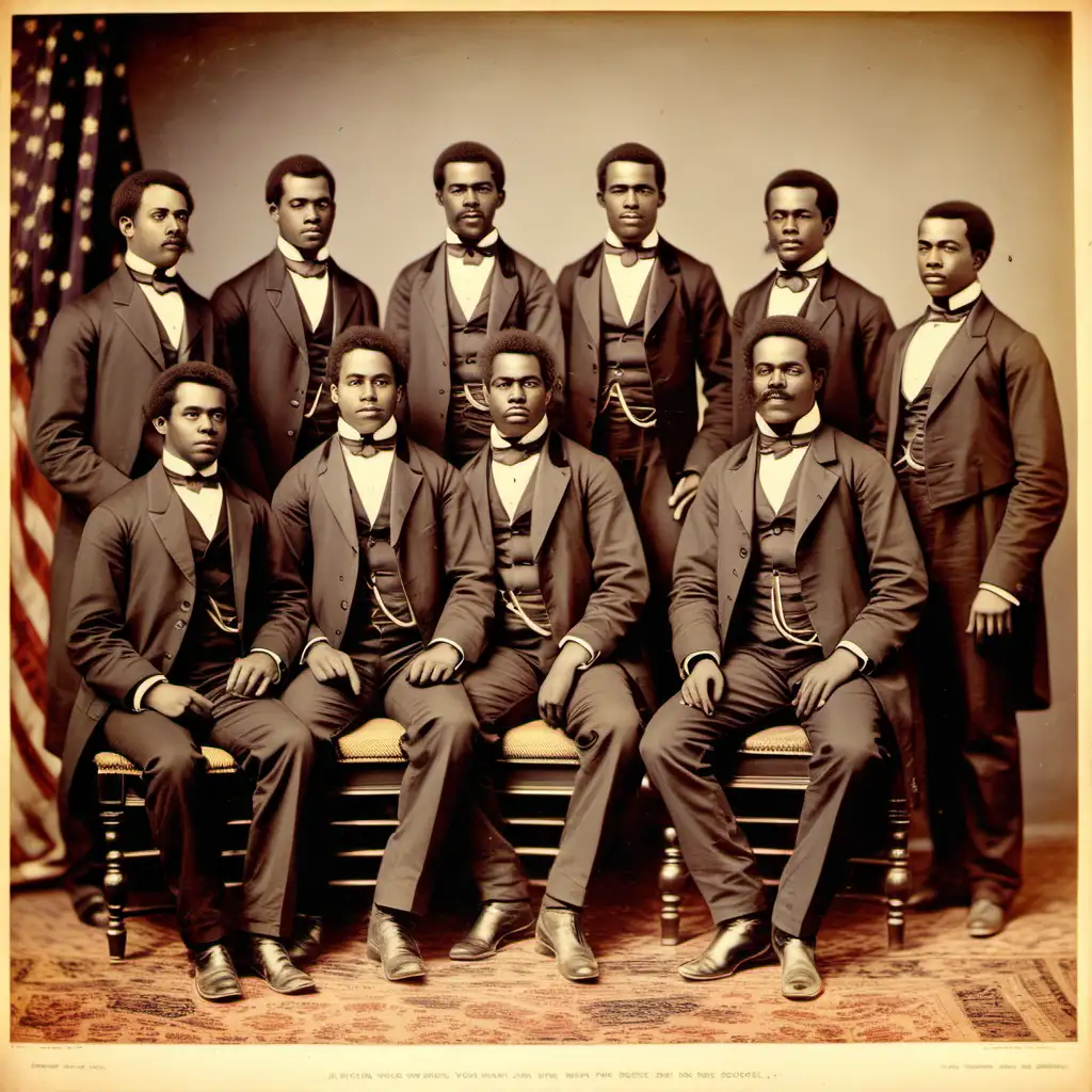 African American Young Men Society Gathering in 1873