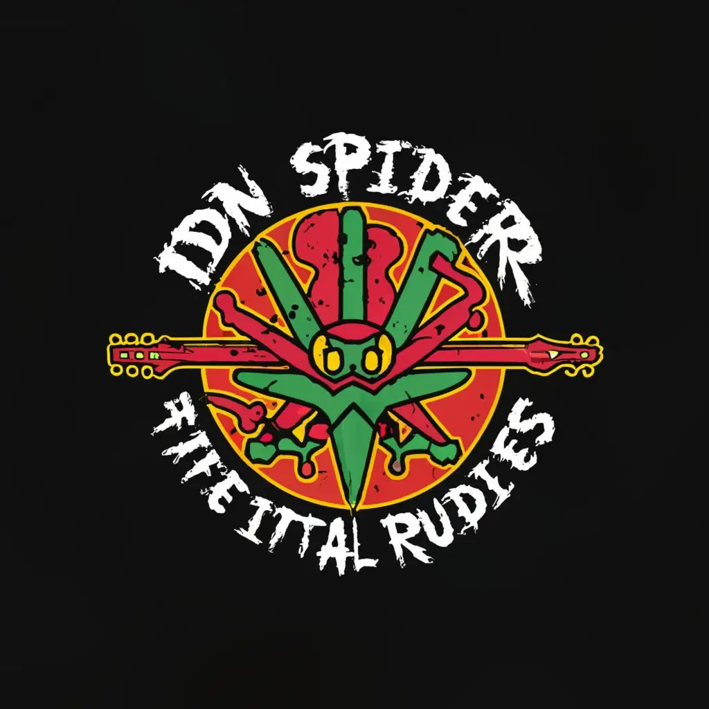 a logo design,with the text "DON SPIDER & THE ITAL RUDIES", main symbol:REGGAE,Moderate,clear background