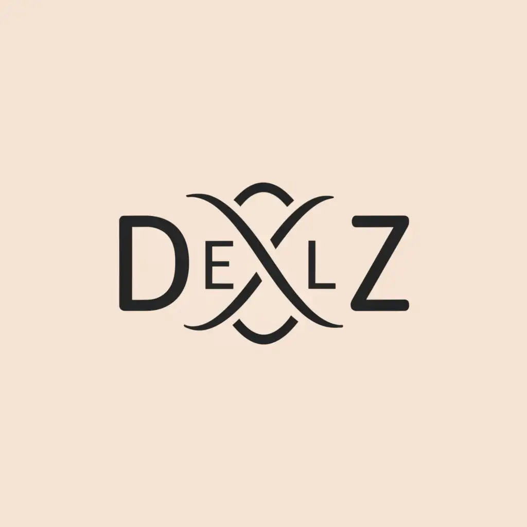 a logo design,with the text "Delz", main symbol:logo for a mental health and education consultant, include DELZ, include an infinity sign,Minimalistic,clear background