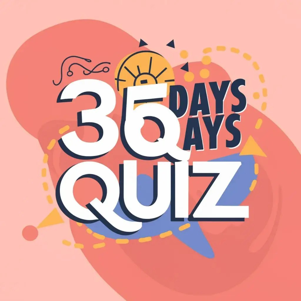logo, quiz, with the text "365daysQuiz", typography, be used in Education industry
