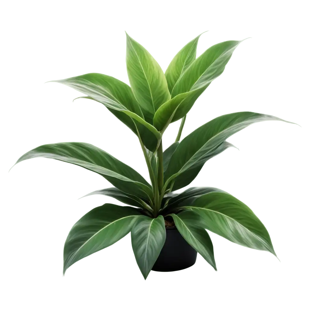 TopView PNG Photography of Lush House Plant Captured with Canon 50mm ...