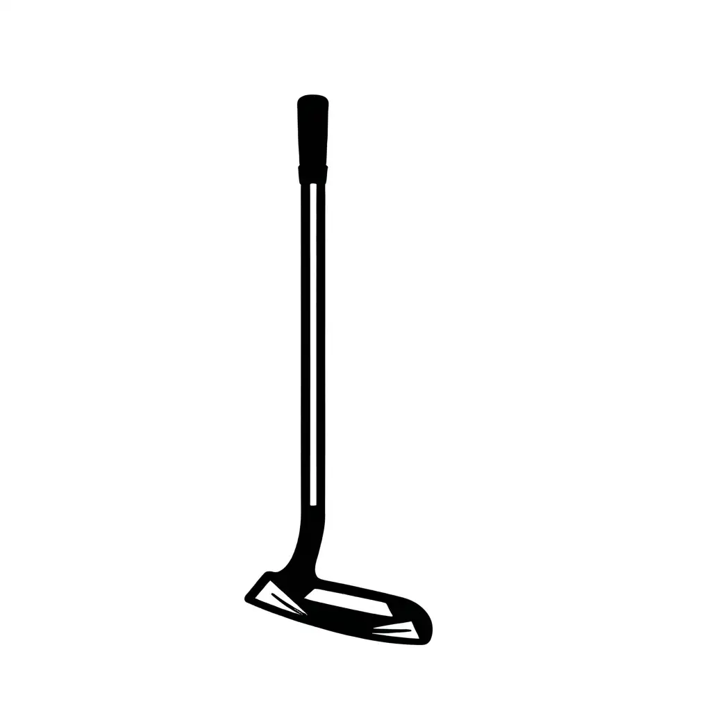 Simple Flat Design Golf Club Driver Icon Silhouette