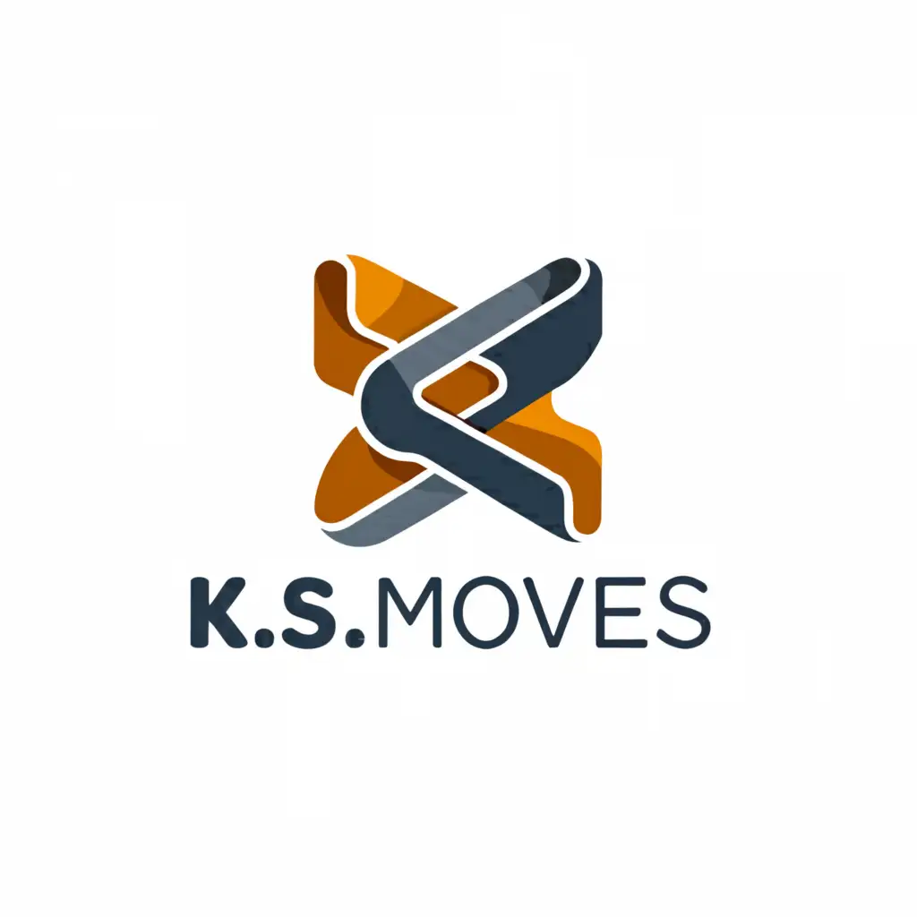 a logo design,with the text "K.S.MOVES.", main symbol:Movies,Moderate,clear background