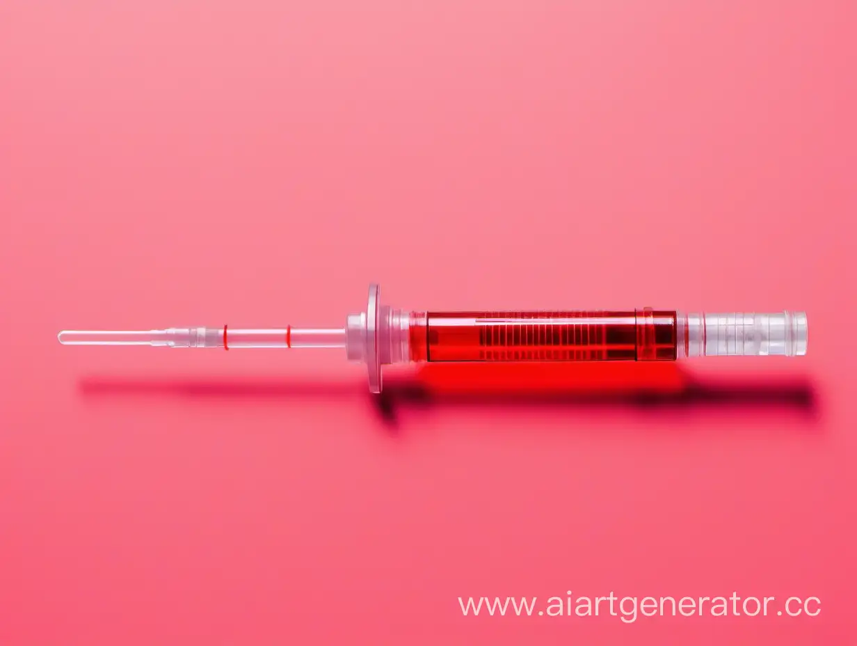Red-Syringe-on-Dark-Background
