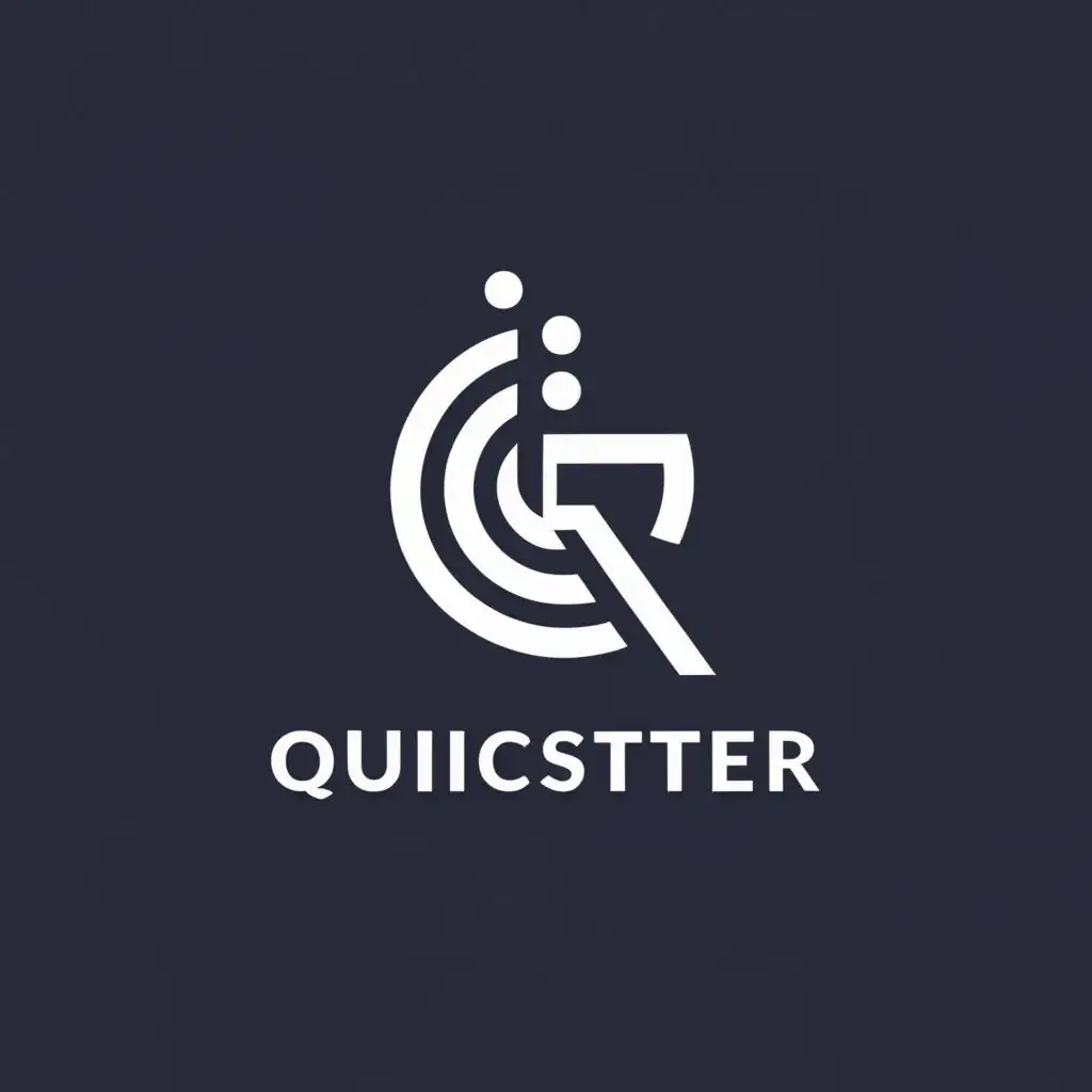 a logo design,with the text "Quicster", main symbol:Q,Minimalistic,be used in Technology industry,clear background