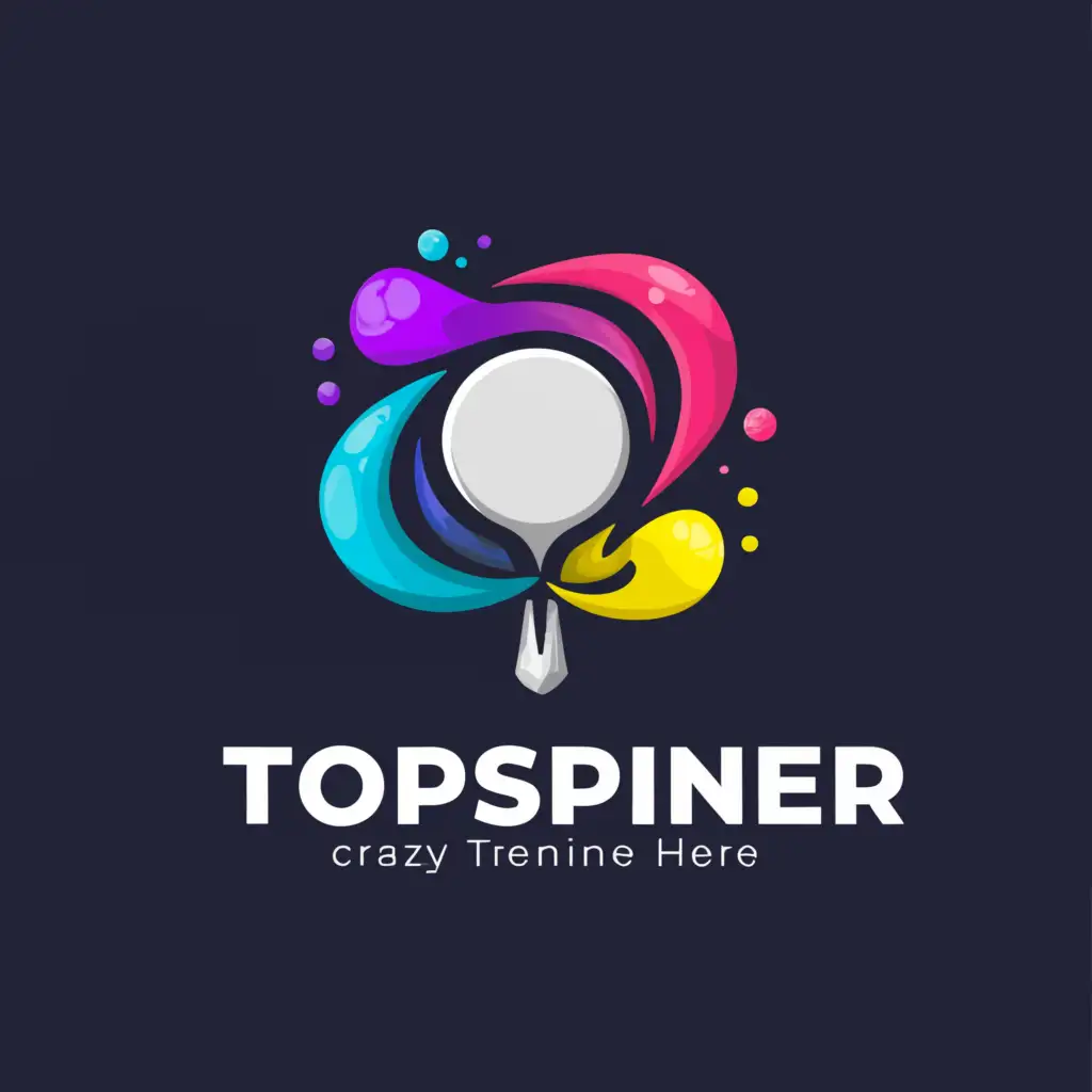 LOGO-Design-for-TTTopSpinner-Dynamic-Table-Tennis-Theme-for-Sports-Fitness-Industry