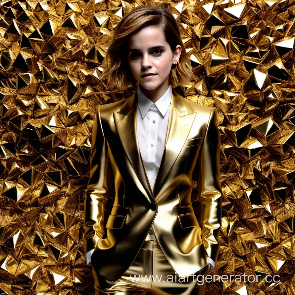 Emma-Watson-Enchanted-in-a-Golden-Armor