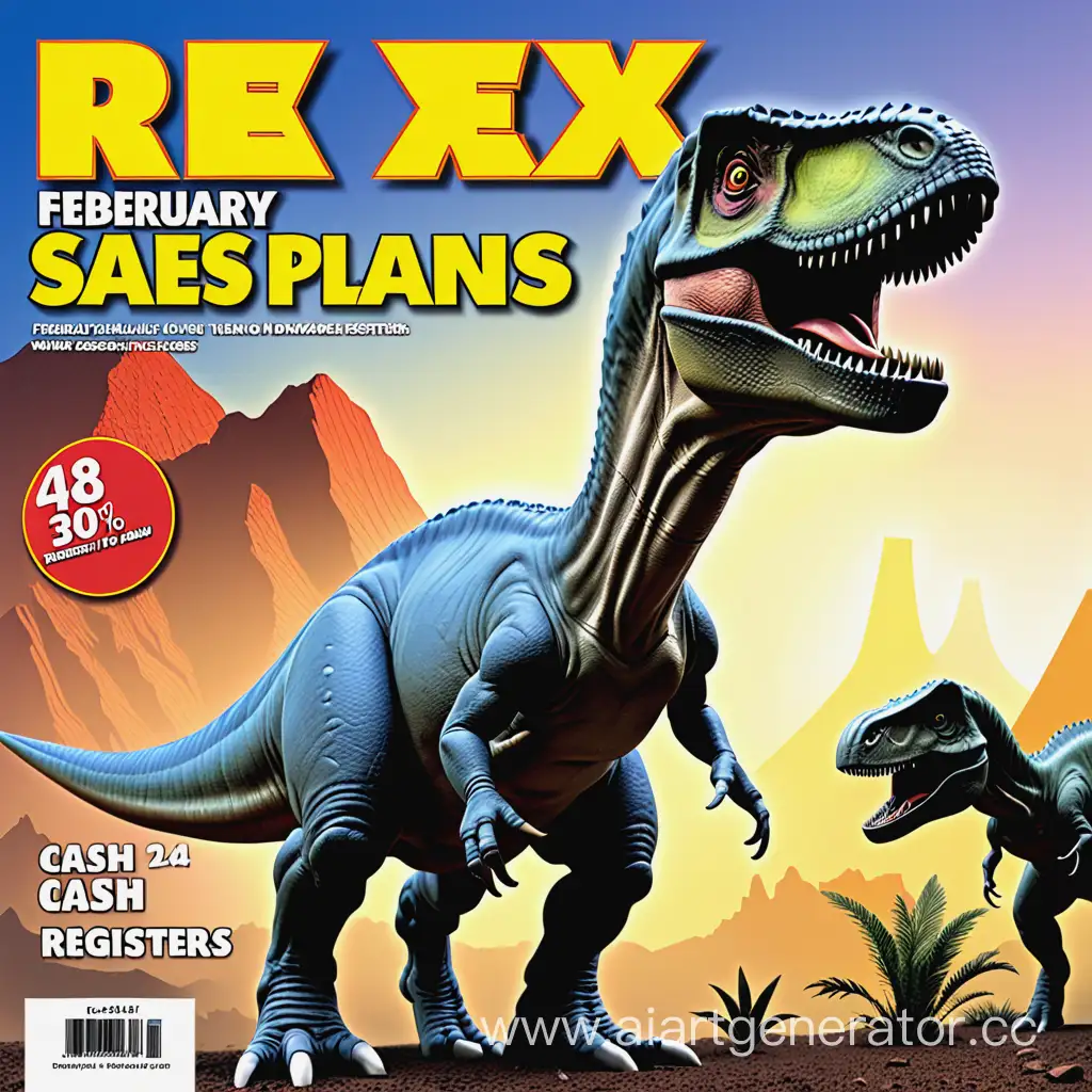 текст REx  февраль 2024 динозавры планы продаж графики кассы