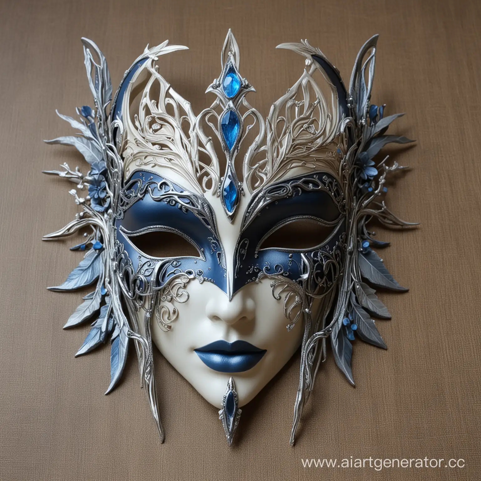 Intricately-Crafted-Elven-Forest-Maiden-Mask-in-Decorative-Colors