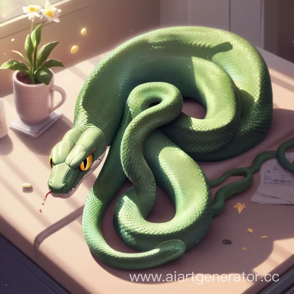 Snake morning
