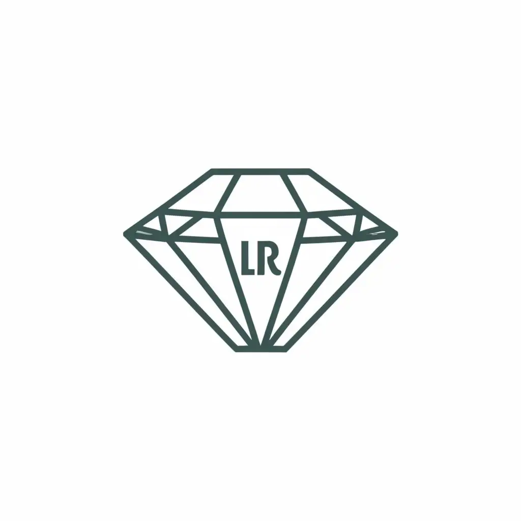 logo, Gem, with the text "LR", typography