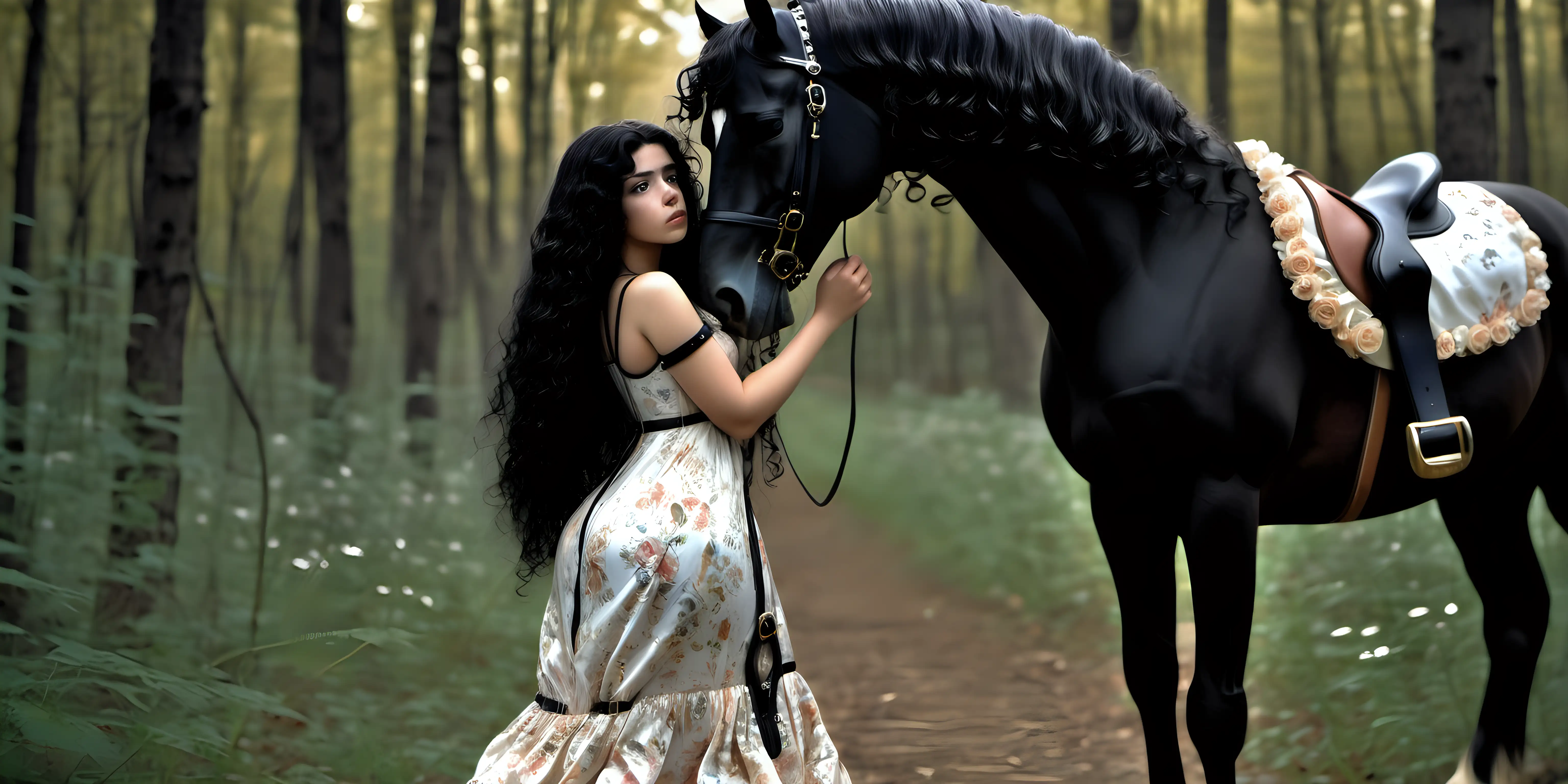 Enchanting Forest Bond CurlyHaired Equestrian Connection
