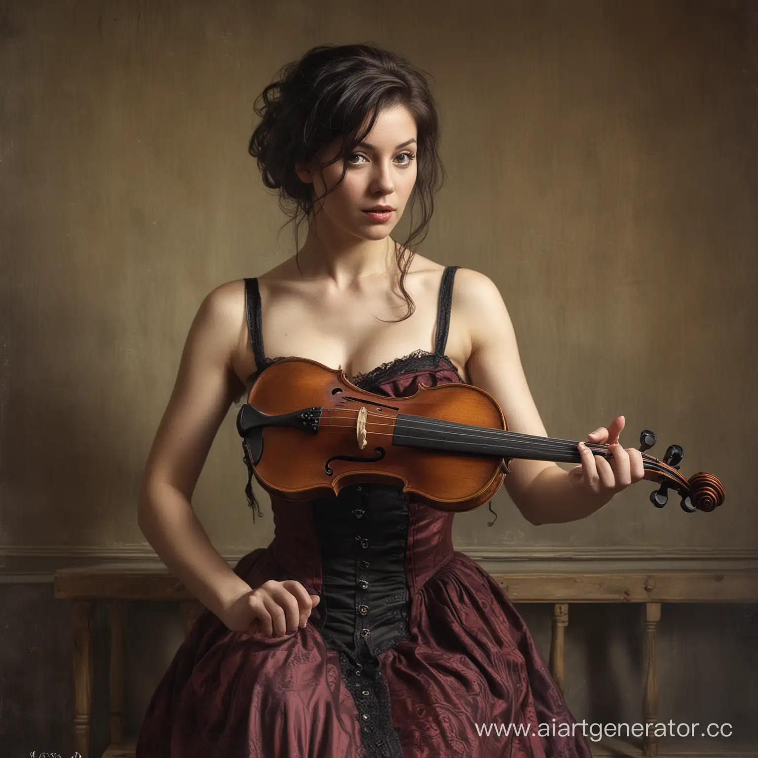 Elegant-Violinist-Prostitute-in-Moonlit-Alleyway
