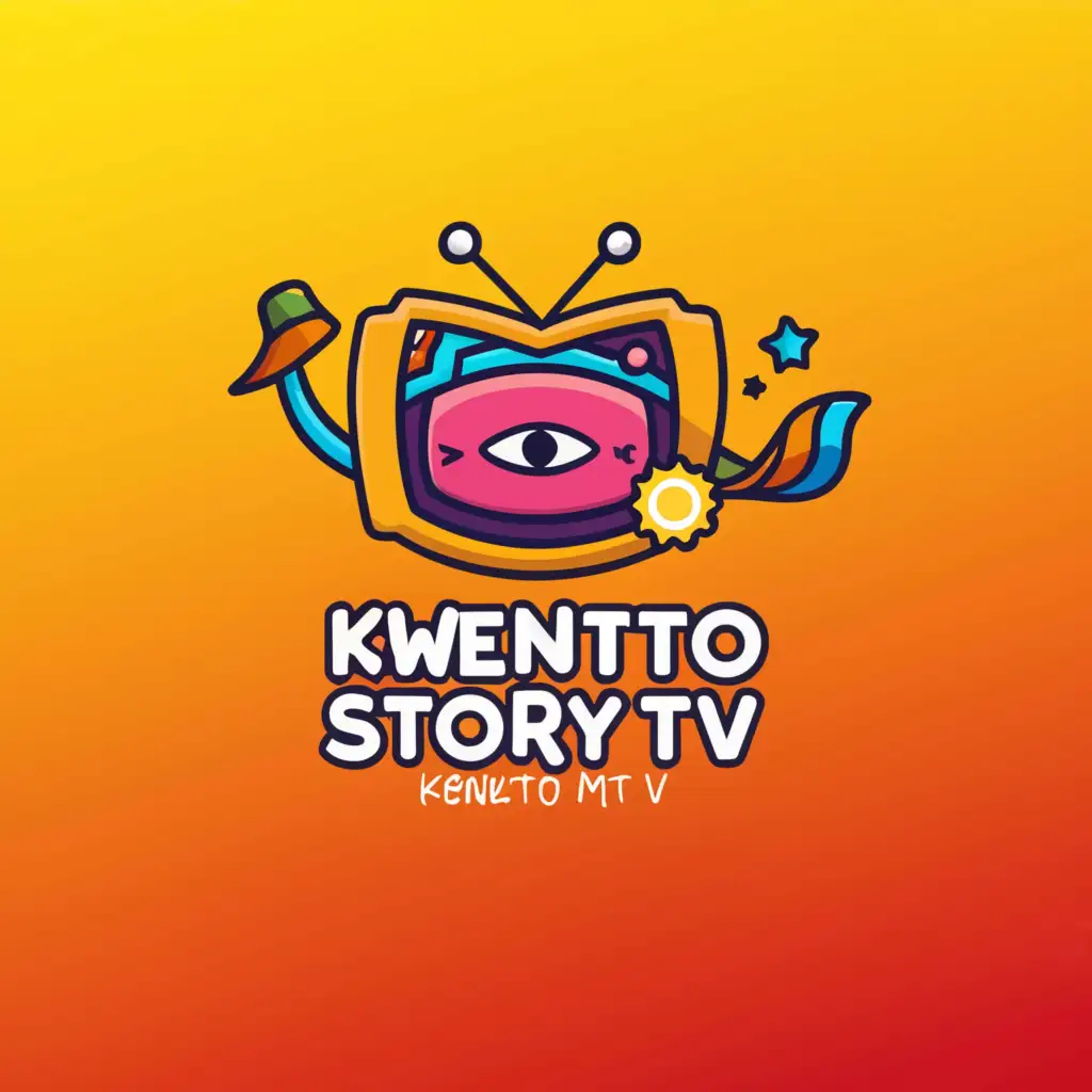 a logo design,with the text "Your Story TV", main symbol:use "Kwento Mo TV"design a LOGO which includes Good vibes and entertainment,complex,be used in Internet industry,clear background