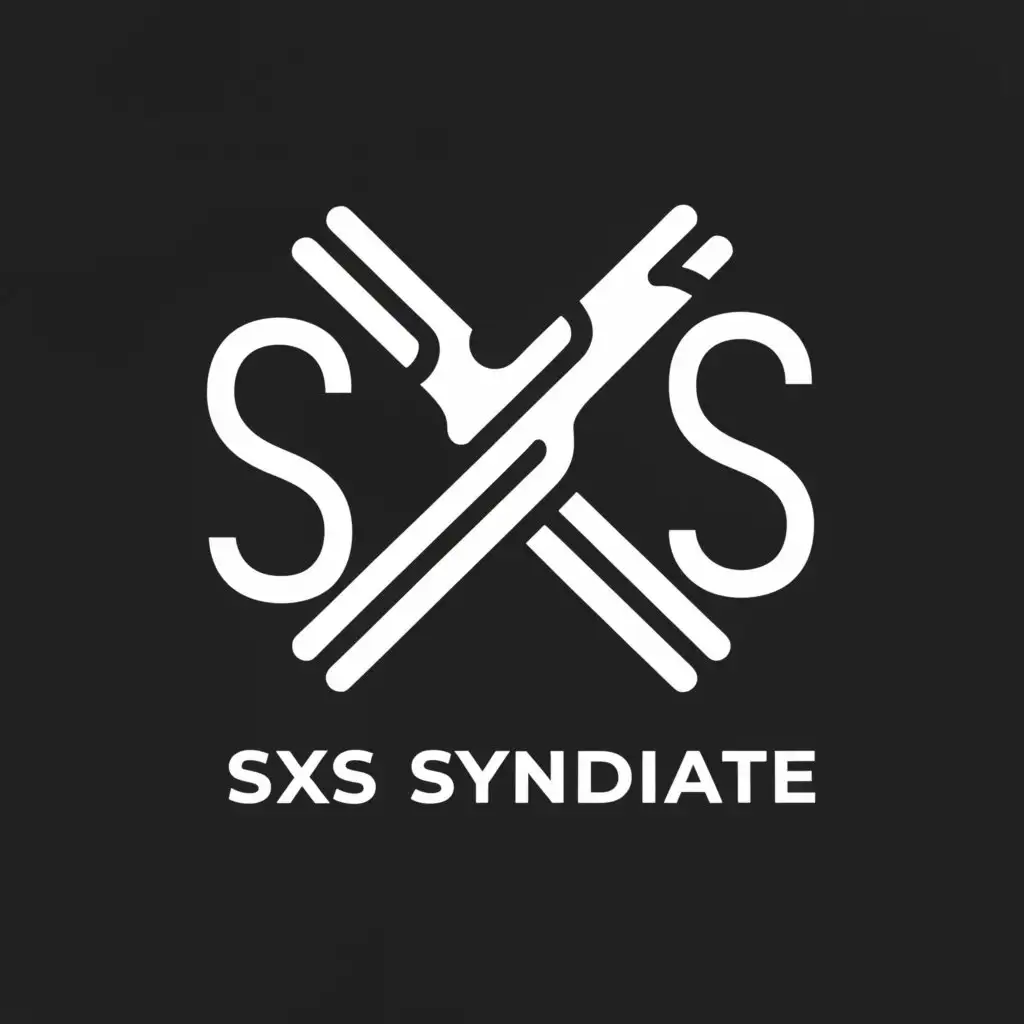 a logo design,with the text "SxS Syndicate", main symbol:SxS,Moderate,be used in Automotive industry,clear background