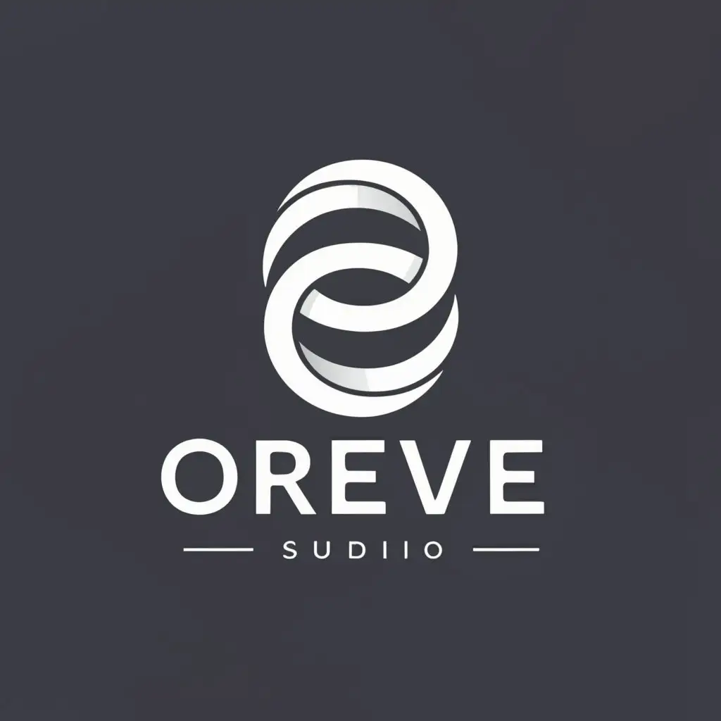a logo design,with the text "Oreve studios", main symbol:O,Moderate,be used in Retail industry,clear background