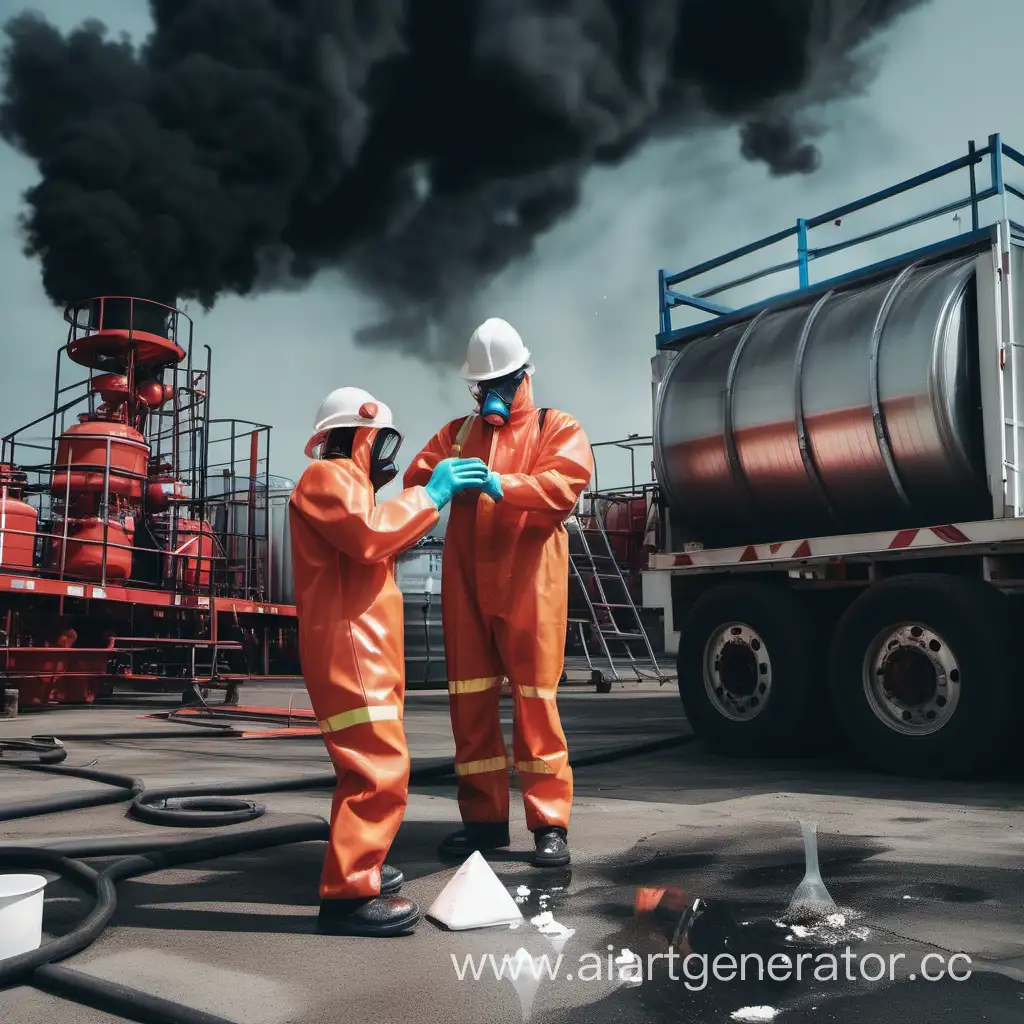 Emergency-Response-Team-Managing-Chemical-Accident