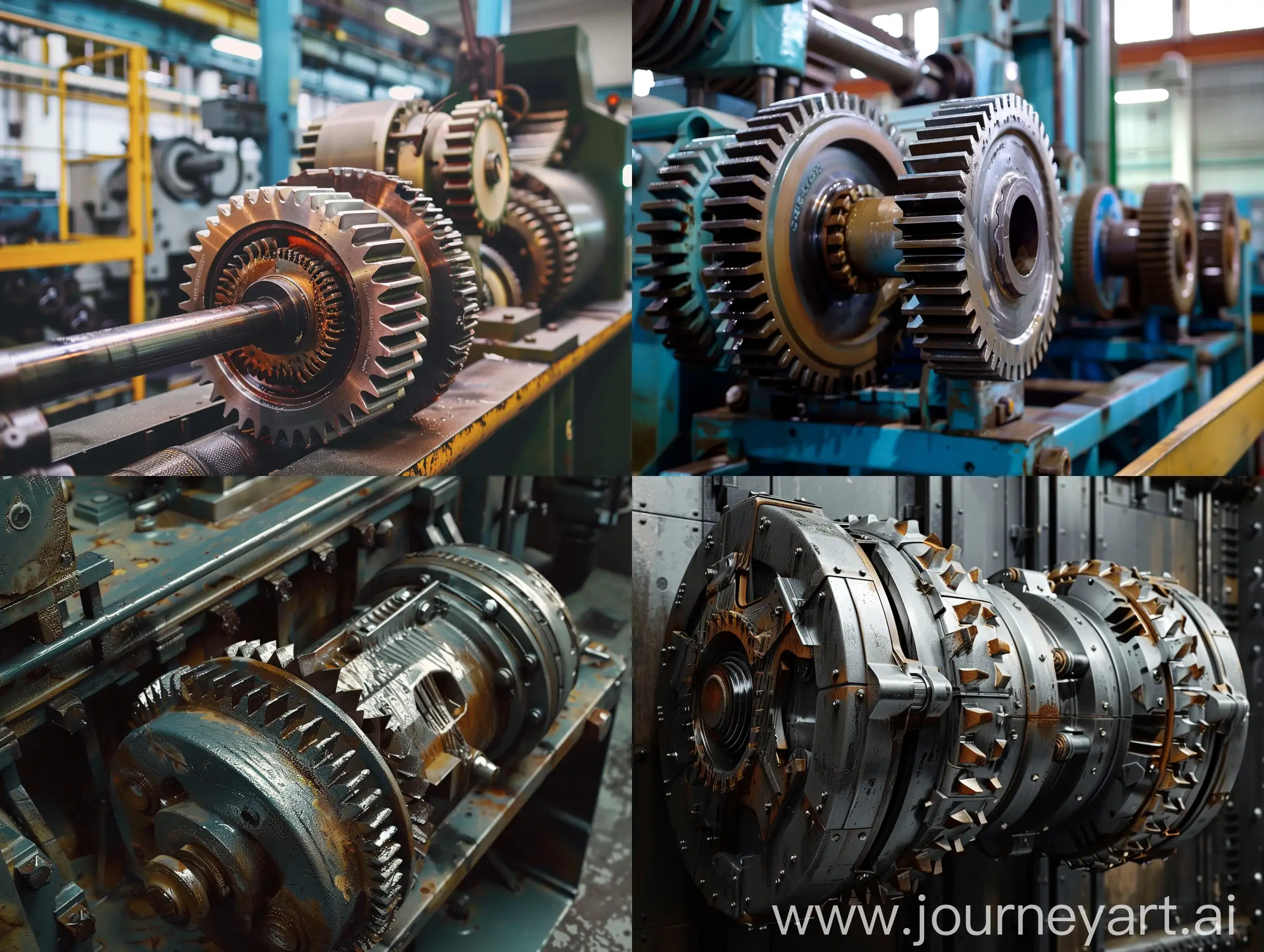 Industrial-Gearbox-Machinery-Operation