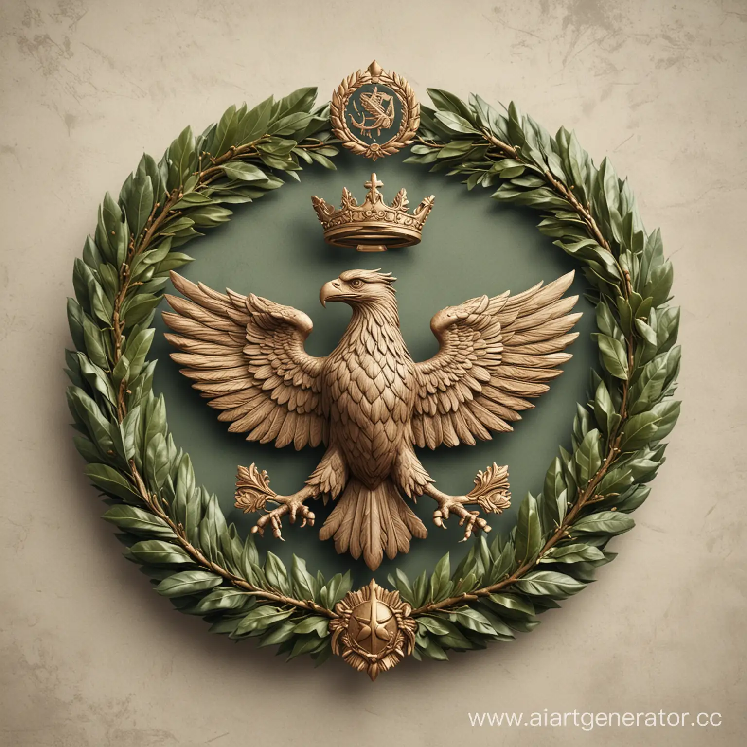 DoubleHeaded-Eagle-Emblem-in-Laurel-Wreath