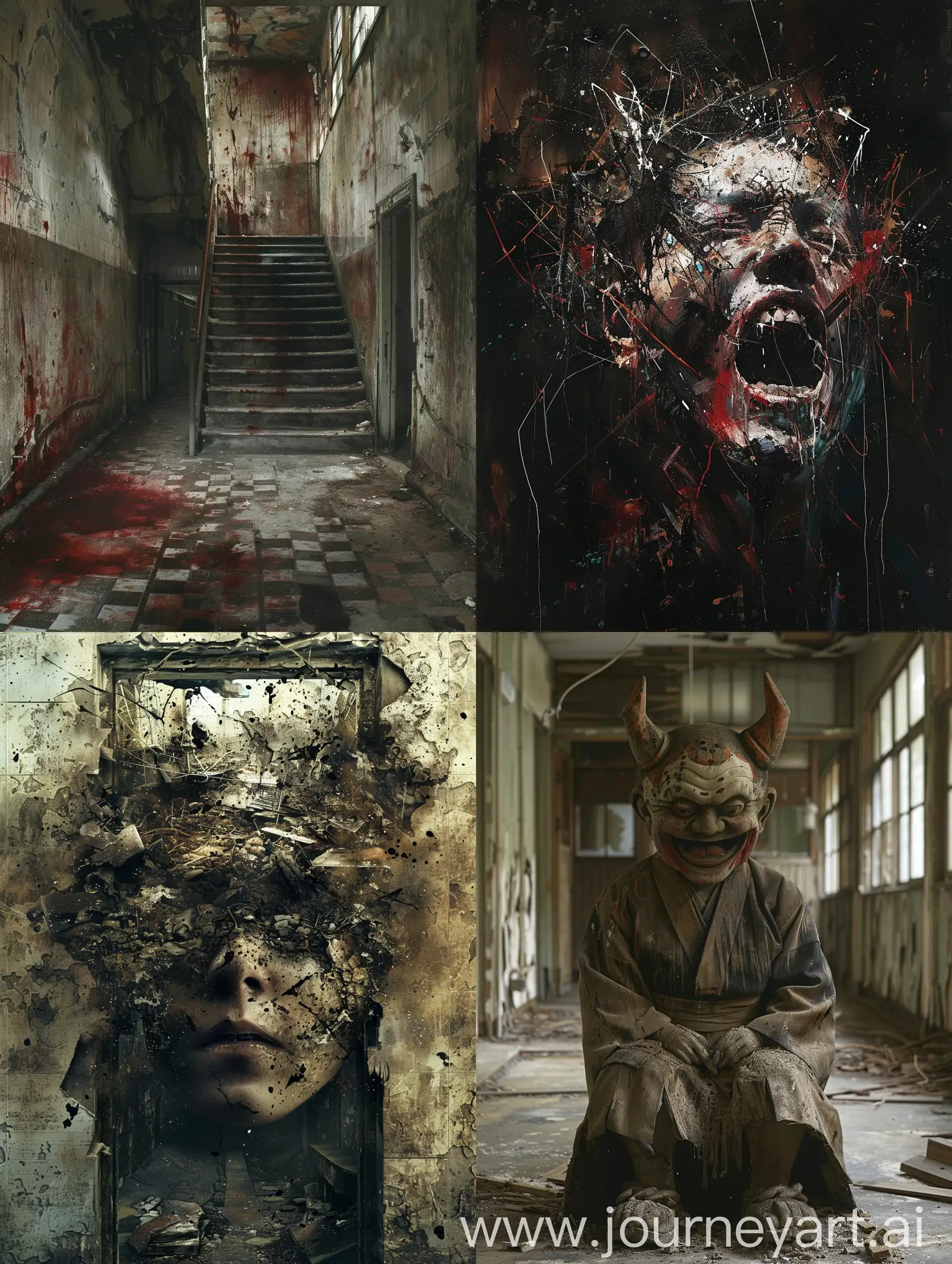 The Schizophrenic Artist, unraveling sanity, Abandoned Asylum, Takashi Miike's Shocking and Twisted Imagery, psychological warfare, psychological horror